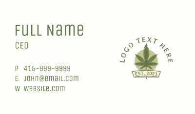 Medical Cannabis Dispensary  Business Card Image Preview