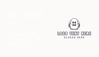 Ghost Halloween Costume Business Card Image Preview
