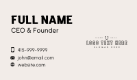 Horseshoe Horse Ranch Business Card Design