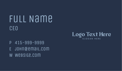 Elegant Beauty Wordmark Business Card Image Preview