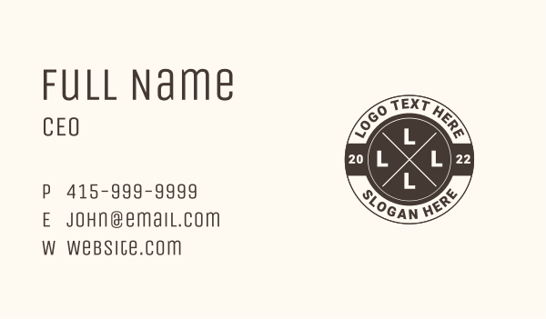 Circle Business Letter Business Card Design Image Preview