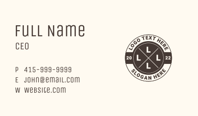 Circle Business Letter Business Card Image Preview