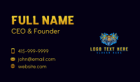 Poseidon Trident God Business Card Design