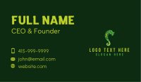 Green Chameleon Letter S Business Card Image Preview