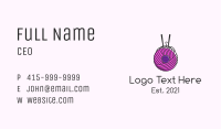 Button Yarn Ball  Business Card Image Preview