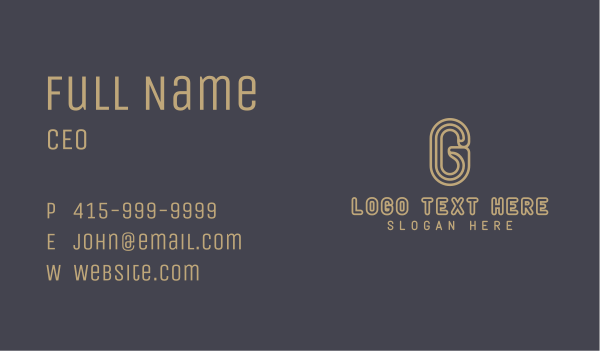 Creative Agency Letter G Business Card Design Image Preview