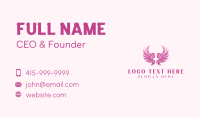 Angel Wings Woman Business Card Preview