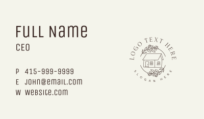 Cottage House Garden Business Card Image Preview