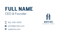 Building Bridge Letter H Business Card Design