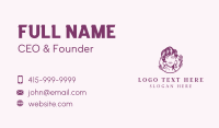 Purple Lady Hair Salon Business Card Image Preview