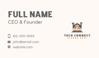 Wrench Crown Mechanic Business Card Image Preview