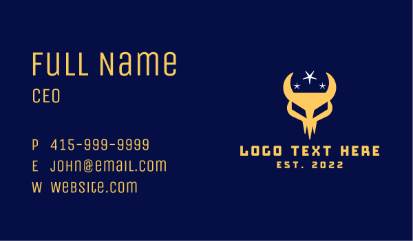 Evil Demon Skull Esports Business Card Design Image Preview