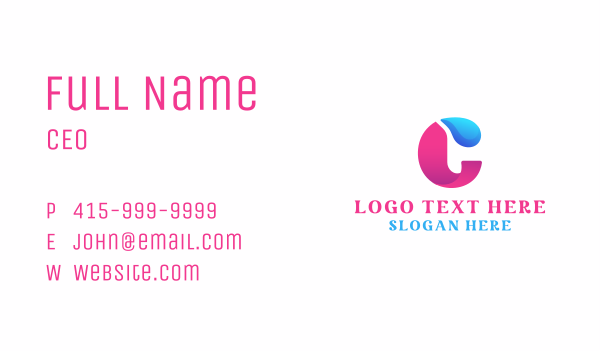 Creative Media Letter C Business Card Design Image Preview