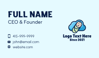 Cloud Baby Swaddle Business Card Design