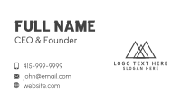 Modern Abstract Mountain Camp Business Card Image Preview