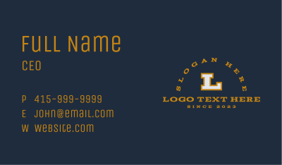 Sports Team Lettermark Business Card Image Preview