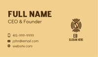 Tribal Coffee Bean  Business Card Image Preview