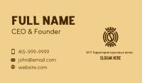 Tribal Coffee Bean  Business Card Image Preview