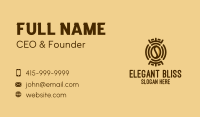 Tribal Coffee Bean  Business Card Image Preview