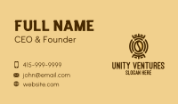 Tribal Coffee Bean  Business Card Image Preview