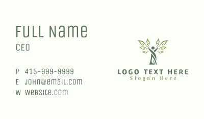 Human Tree Environment Business Card Image Preview