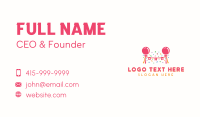 Balloon Party Supplies Business Card Design