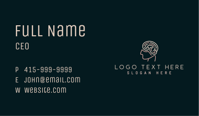 Human Brain Mind Psychology Business Card Image Preview