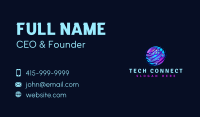 Tech Bubble Sphere Business Card Image Preview