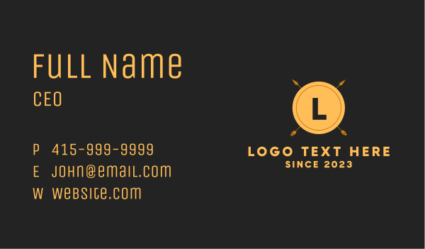 Ancient Tribal Letter  Business Card Design Image Preview