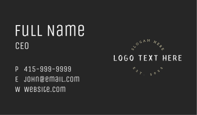 Vintage Rustic Hipster Business Card Image Preview