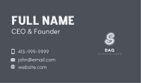 Funky Cursive Letter S Business Card Image Preview