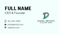 Graffiti Letter D Business Card Image Preview