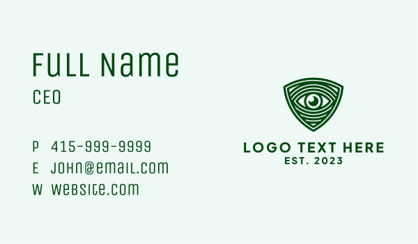 Eye Health Emblem  Business Card Design Image Preview