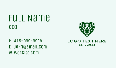 Eye Health Emblem  Business Card Image Preview