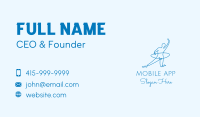 Monoline Gymnast Hoop  Business Card Image Preview