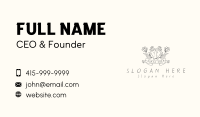 Handdrawn Gardening Gloves Business Card Design