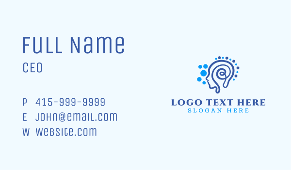 Human Swirl Psychology Business Card Design Image Preview