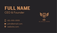 Wings Shield Crown  Business Card Image Preview