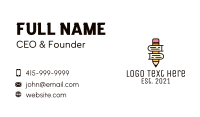 Pencil Learning Book  Business Card Image Preview