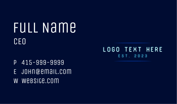 Cyber Business Technology Business Card Design Image Preview