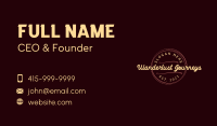 Cursive Generic Wordmark Business Card Image Preview