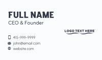 Wave Business Wordmark Business Card Image Preview