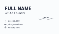 Wave Business Wordmark Business Card Image Preview