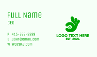 Green Hand Plant  Business Card Image Preview