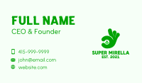 Green Hand Plant  Business Card Image Preview