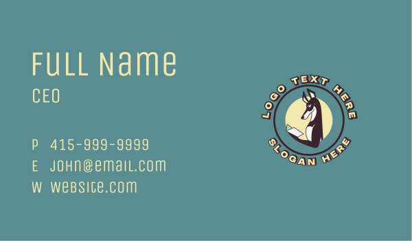 Dog Pet Book Business Card Design Image Preview