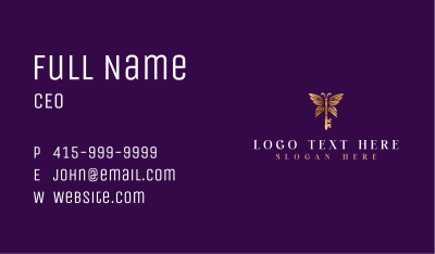 Butterfly Key Wing Business Card Image Preview