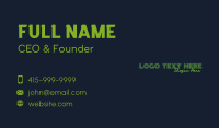 Vintage Neon Wordmark Business Card Image Preview