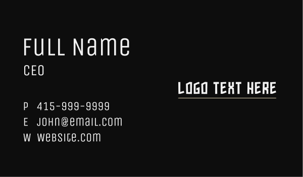 Corporate Business Wordmark Business Card Design Image Preview