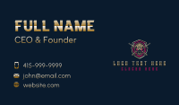 Soldier Skull Shield Business Card Image Preview